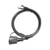 cable de parcheo industrial cat6 blindado (ftp) con protección contra agua (ip67) en un extremo, 1 metro
