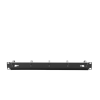organizador de cables con 5 anillos, 1u, 19" color negro