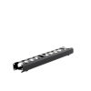 organizador de cables horizontal de 1u para rack de 19" con cubierta metálica