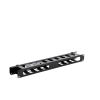 organizador de cables horizontal de 1u para rack de 19" con cubierta metálica