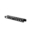 organizador de cables horizontal de 1u para rack de 19" con cubierta metálica