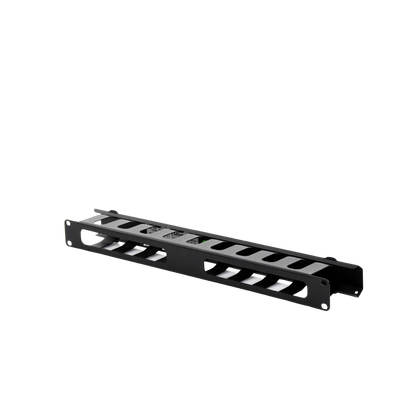 organizador de cables horizontal de 1u para rack de 19" con cubierta metálica organizador de cables horizontal de 1u para rack de 19" con cubierta metálica
