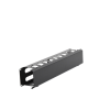 organizador de cables horizontal de 2u para rack de 19" con cubierta metálica