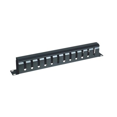 organizador de cables horizontal de 1u para rack de 19" con cubierta metálica organizador de cables horizontal de 1u para rack de 19" con cubierta metálica