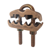 conector para 3 cables de cobre (4 2/0 awg) a tubo o varilla (5/8 in 3/4 in).