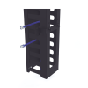 kit organizador vertical de cable sencillo para rack abierto de 24 unidades para eiqr3224 y eirl5524dr.