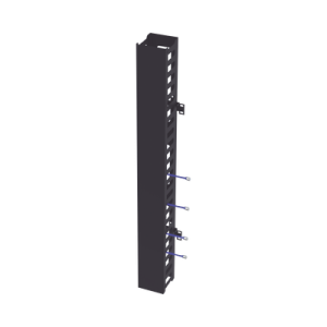 kit organizador vertical de cable sencillo para rack abierto de 24 unidades para eiqr3224 y eirl5524dr.