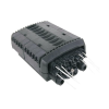 caja de distribución de fibra Óptica para 24 empalmes con 16 acopladores sc/apc. enterrado directo, ip68, splitter 1x8 incluido con conectores sc/apc