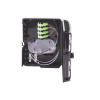 cierre de empalme para 24 fusiones de fibra óptica, interior/exterior, con 16 acopladores sc/apc y splitter 1x16 sc/apc incluido, ip65