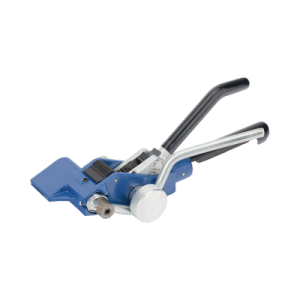 flejadora tipo matraca con corte para fleje de 3/4" y 5/8"