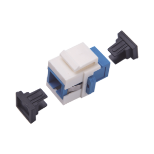 acoplador keystone de fibra óptica monomodo sc/pc simplex a sc/pc simplex