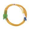 jumper de fibra Óptica monomodo 9/125 lc/upc sc/apc, pvc, 2.0 mm, dúplex, amarillo, 3 metros