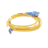 jumper de fibra Óptica monomodo 9/125 lc/upc sc/upc, pvc, 2.0 mm, dúplex, amarillo, 3 metros