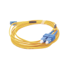 jumper de fibra Óptica monomodo 9/125 lc/upc sc/upc, pvc, 2.0 mm, dúplex, amarillo, 3 metros