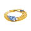 jumper de fibra Óptica monomodo 9/125 lc/upc sc/upc, pvc, 2.0 mm, dúplex, amarillo, 5 metros