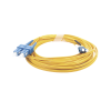 jumper de fibra Óptica monomodo 9/125 lc/upc sc/upc, pvc, 2.0 mm, dúplex, amarillo, 5 metros