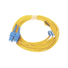 jumper de fibra Óptica monomodo 9/125 lc/upc sc/upc, pvc, 2.0 mm, dúplex, amarillo, 5 metros