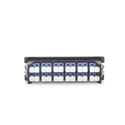 placa acopladora para distribuidor de fibra Óptica lp odf 8024, incluye 12 acopladores lc duplex para fibra monomodo placa acopladora para distribuidor de fibra Óptica lp odf 8024, incluye 12 acopladores lc duplex para fibra monomodo
