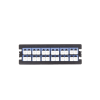 placa acopladora para distribuidor de fibra Óptica lp odf 8024, incluye 12 acopladores lc duplex para fibra monomodo