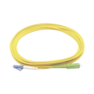 jumper de fibra Óptica monomodo lc/upc sc/apc simplex, color amarillo 3 metros
