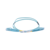 jumper de fibra Óptica multimodo om3 50/125 lc lc ofnr (riser), 2.0 mm, dúplex, aqua, 1 metro