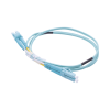 jumper de fibra Óptica multimodo om3 50/125 lc lc ofnr (riser), 2.0 mm, dúplex, aqua, 1 metro