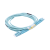 jumper de fibra Óptica multimodo om3 50/125 lc lc ofnr (riser), 2.0 mm, dúplex, aqua, 3 metros
