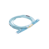 jumper de fibra Óptica multimodo om3 50/125 lc lc ofnr (riser), 2.0 mm, dúplex, aqua, 20 metros