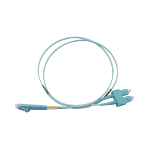 jumper de fibra Óptica multimodo om3 50/125 lc sc ofnr (riser), 2.0 mm, dúplex, aqua, 3 metros