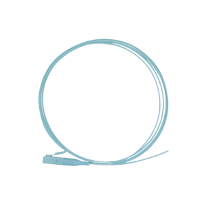 pigtail de fibra Óptica simplex lc, pvc, om4 50/125, aqua, 1 metro