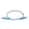 jumper de fibra Óptica multimodo om4 50/125 lc lc ofnr (riser), 2.0 mm, dúplex, aqua, 1 metro