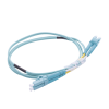 jumper de fibra Óptica multimodo om4 50/125 lc lc ofnr (riser), 2.0 mm, dúplex, aqua, 1 metro