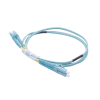 jumper de fibra Óptica multimodo om4 50/125 lc lc ofnr (riser), 2.0 mm, dúplex, aqua, 1 metro