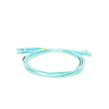 jumper de fibra Óptica multimodo om4 50/125 lc lc ofnr (riser), 2.0 mm, dúplex, aqua, 2 metros