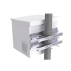 herraje para fijación a pared, torre o poste compatible con lp forte 09u r3.