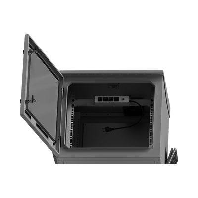 gabinete de exterior con rack de 19" de 9ur con ventiladores y termostato, se envía el gabinete armado, (montaje a poste o torre se vende por separado). gabinete de exterior con rack de 19" de 9ur con ventiladores y termostato, se envía el gabinete armado, (montaje a poste o torre se vende por separado).