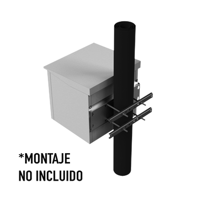 gabinete de exterior con rack de 19" de 9ur con ventiladores y termostato, se envía el gabinete armado, (montaje a poste o torre se vende por separado). gabinete de exterior con rack de 19" de 9ur con ventiladores y termostato, se envía el gabinete armado, (montaje a poste o torre se vende por separado).