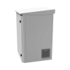 gabinete de exterior con rack de 19" de 24u con ventiladores y termostato, se envía el gabinete armado (montaje a poste o torre se vende por separado).