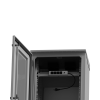 gabinete de exterior con rack de 19" de 24u con ventiladores y termostato, se envía el gabinete armado (montaje a poste o torre se vende por separado).