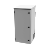 gabinete de exterior con rack de 19" de 24u con ventiladores y termostato, se envía el gabinete armado (montaje a poste o torre se vende por separado).