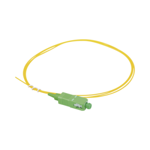 pigtail de fibra Óptica monomodo sc/apc, simplex de 1 metro