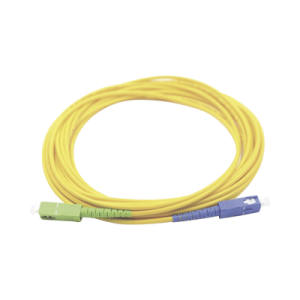jumper de fibra Óptica monomodo sc/upc sc/apc simplex, color amarillo 3 metros