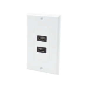placa de pared de 2 puertos hdmi hembra a hembra
