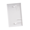 placa de pared ciega universal, color blanco