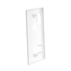 placa de pared ciega universal, color blanco
