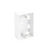 caja de pared universal, color blanco, para montaje con placas de pared