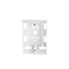 caja de pared universal, color blanco, para montaje con placas de pared