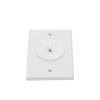 placa de pared, con orificio y grommet, ideal para pasar cables