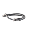 cable de parcheo ftp cat6 0.5 m negro