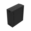 gabinete de pared con rack horizontal de 6 ur, con ventanilla de inspección, se envía el gabinete armado.